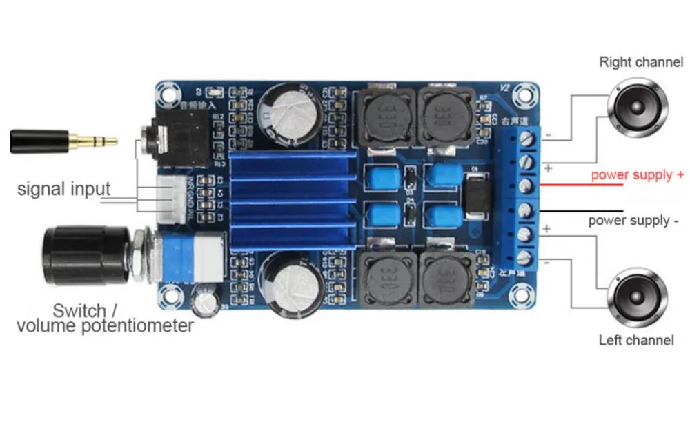 Плата цифрового усилителя звука TDA3116 50 Вт * 2 0 каналов мощности TPA3116D2|power amplifier