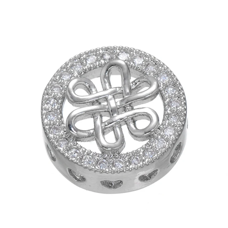 Бусины разделители из меди и металла для изготовления ювелирных изделий|crystal spacer