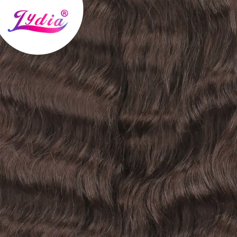 Синтетические свободные волнистые волосы Lydia 3 шт./партия цветные накладные 4 #