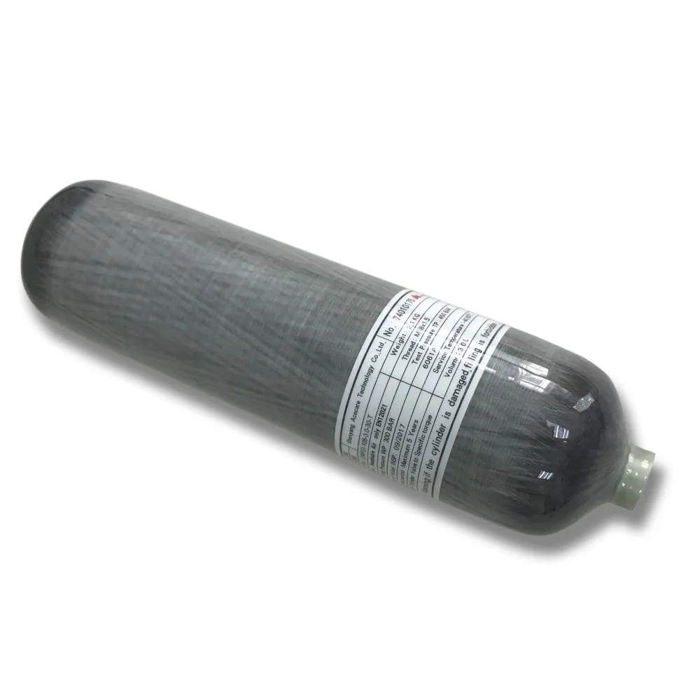 Баллон AC103 Acecare 3L CE 4500Psi HPA/PCP баллон из сжатого углеродного волокна для охоты