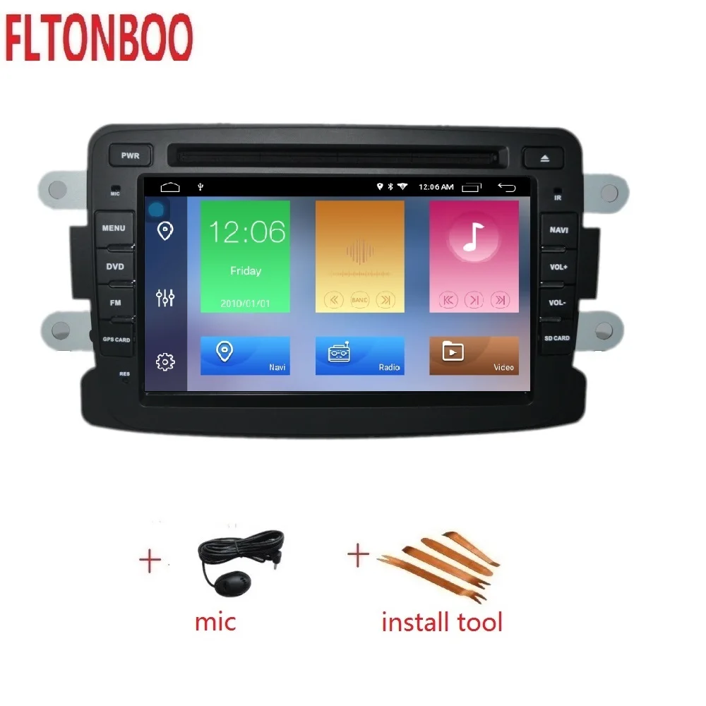 7 дюймовый Android 9 Автомобильный GPS навигатор 2din DVD радио плеер для renault duster dacia 3G BT Wifi