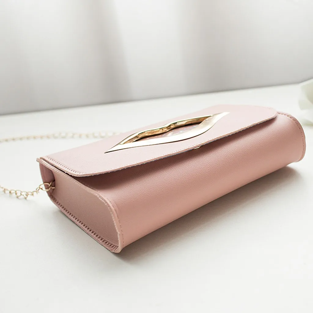 Забавная женская кожаная сумка мессенджер через плечо сексуальная с принтом губ