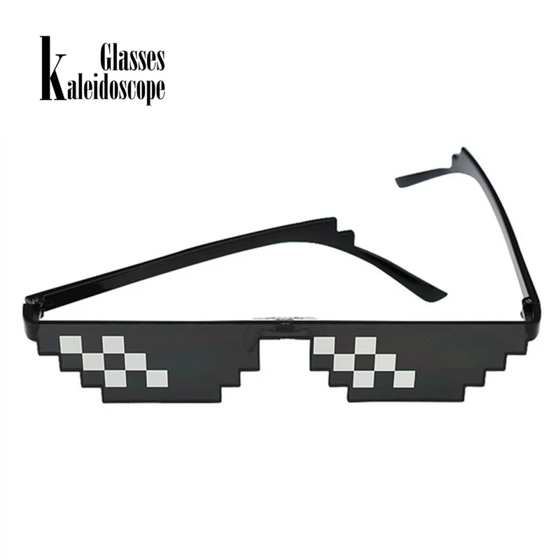 Калейдоскоп очки пикселей дело с его Для мужчин Thug Life 8 бит для мужчин|Мужские