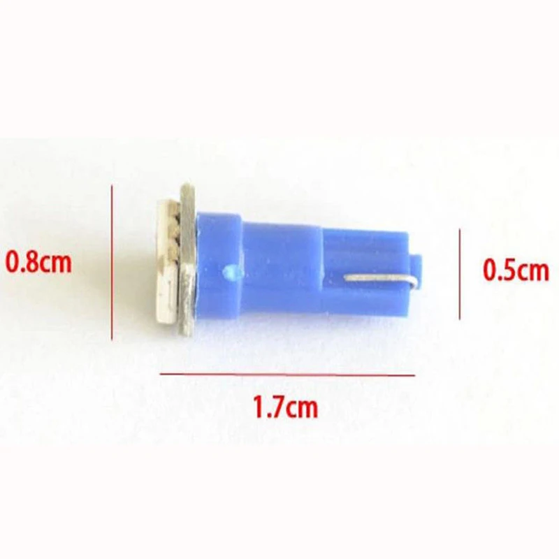 JX LCLYL 10 шт. T5 70 73 74 12V 1SMD светодиодный синий приборной панели кластера Калибр Клин