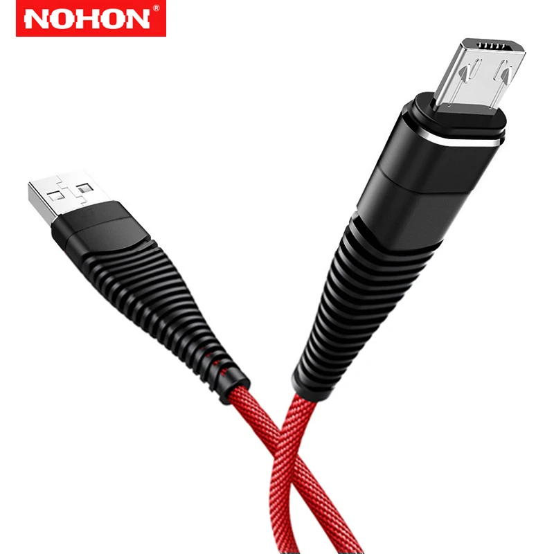 Кабель для передачи данных NOHON 3m Micro USB Redmi 5 Plus 6 6A Note 4X 5A Samsung S6 S7 Edge LG G3 провод
