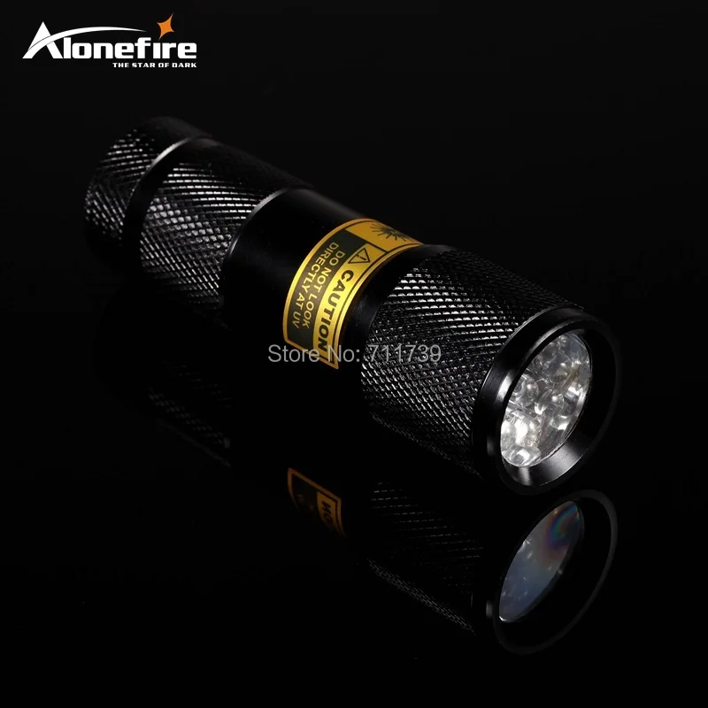 AloneFire 9 светодиодный 365nm Uv светильник крови проверьте Ультрафиолетовый флэш