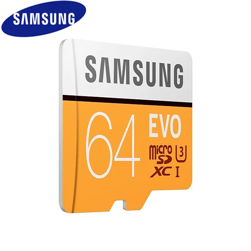SAMSUNG карта памяти Micro SD карты памяти 64 ГБ памяти MicroSD Kaarten SDHC/SDXC Max 100 MS EVO емкостью 64 Гб C10 TF модуль памяти TransFlash Micro SD карты
