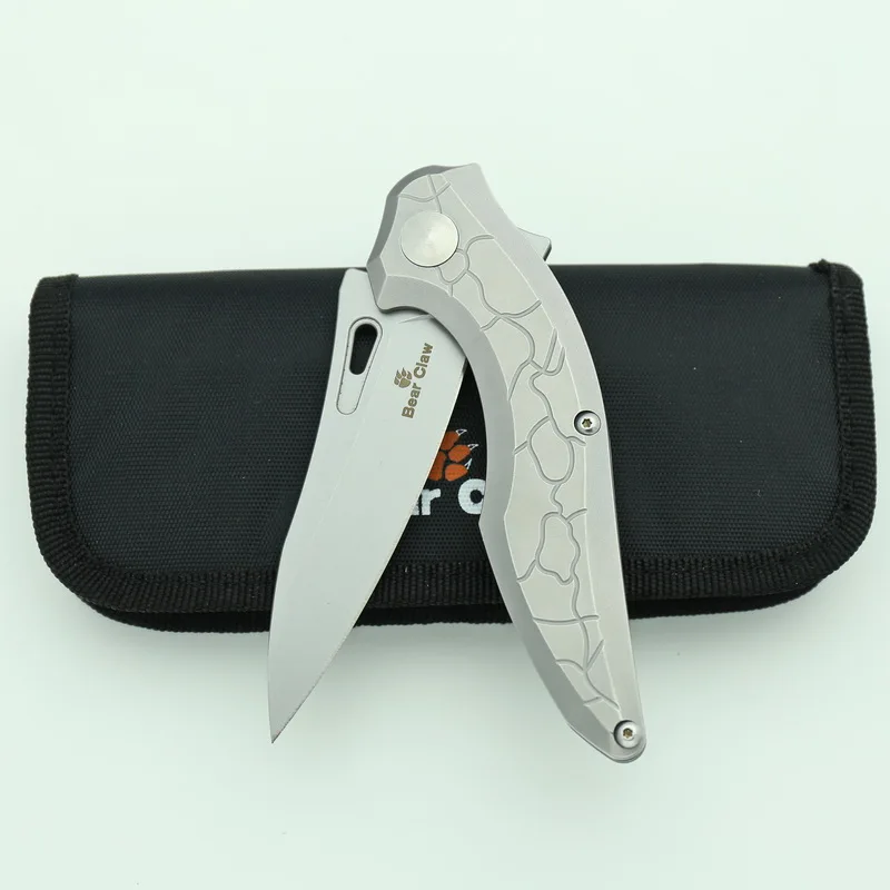 Коготь медведя ST003 флип Открытый klappmesser schwarz stein waschen stahl griff+ собрать Кемпинг jagd открытый obst messer EDC werkzeu