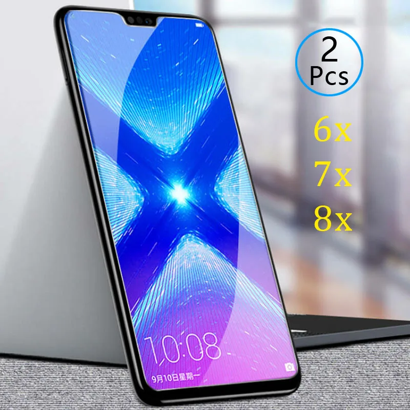 Чехол для Honor 8x 7x 6x Защитное стекло Huawei honer 7 8 6 x x8 x7 x6 закаленное полная защита