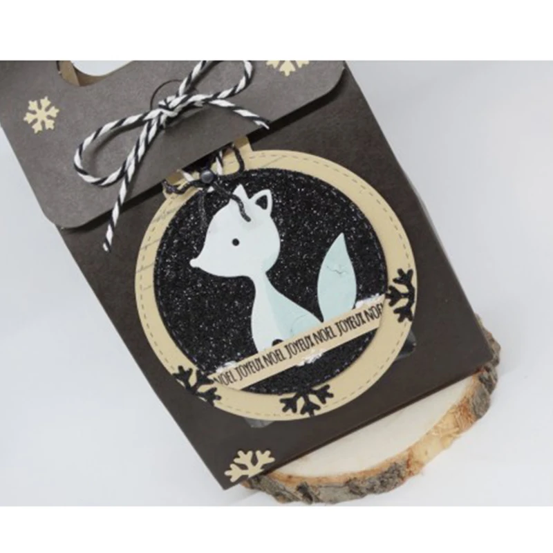 

Металлические Вырубные штампы с изображением милой лисы для скрапбукинга декоративные трафареты для рукоделия альбомной открытки