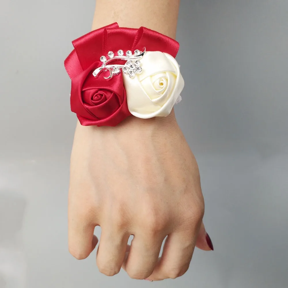 6 шт./лот высокое качество брошь с розами ручная работа подружка невесты сестры на