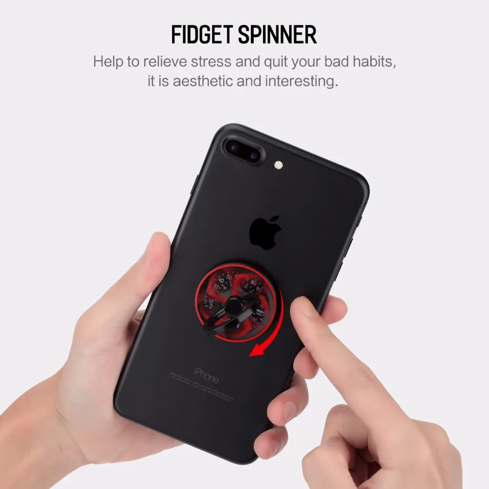 Держатель Кольца Fidget Spinner ROCK высокоскоростной ручной держатель кольца на 360