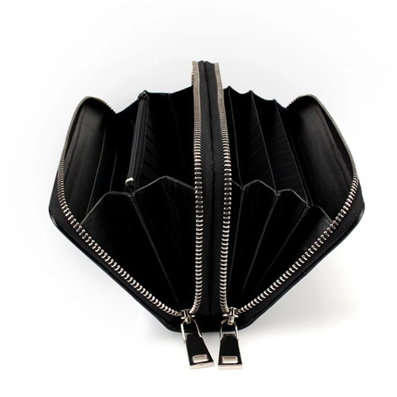 Leeshang кошелек женский натуральная кожа Кожаный ската красний женское портмоне