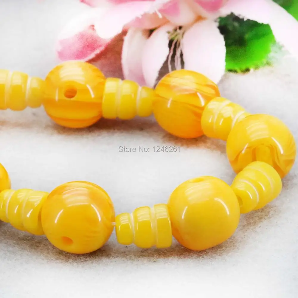 Горячая Распродажа белый желтый имитация украшения с пчелиным воском янтарный