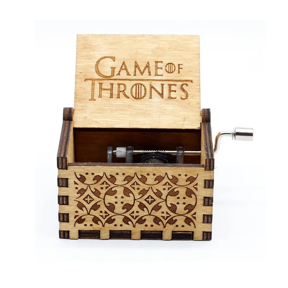 Game of Throne Деревянная музыкальная шкатулка Розовая пантера игра трона Дейви Джонс мерцание Litte Star Lalaland тема День рождения Рождественский подарок - Цвет: Game of Throne