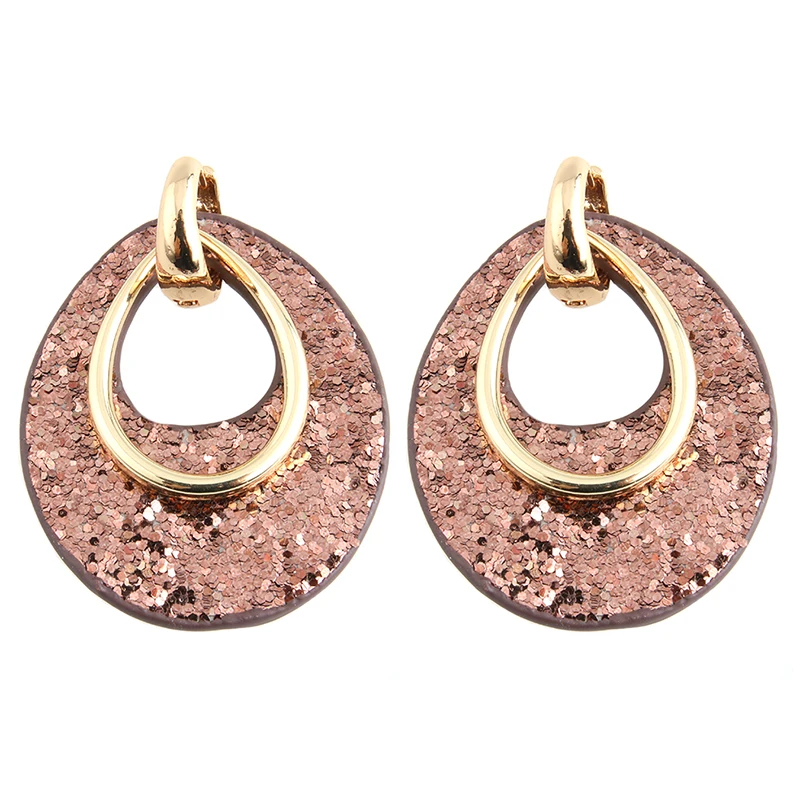 Большие кожаные серьги NeeFu WoFu в форме капли женские модные висячие большие