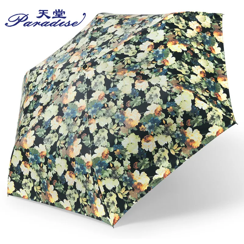 New Abstract Oil Painting Arts Umbrella Ultralight Sun Rain Creative Van Gogh Apricot Flowers Women Parasol | Дом и сад