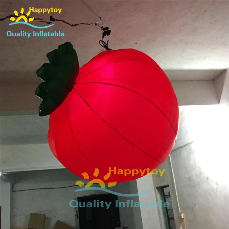 На заказ Клубника Форма фруктов освещенные надувные сферы/Оксфорд висят
