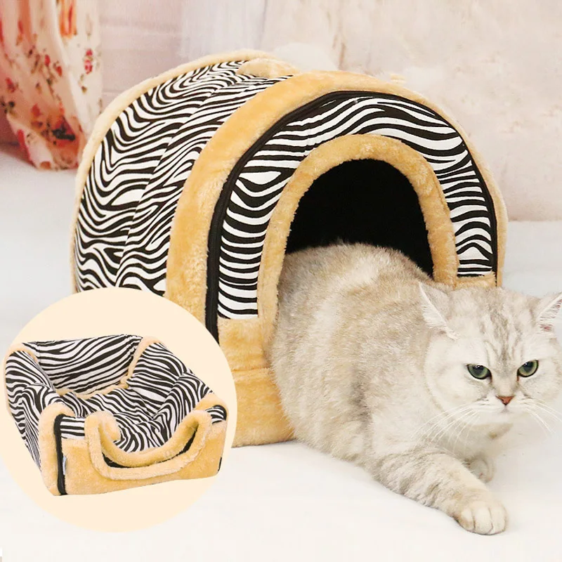 HEYPET Коралловая флисовая кровать для кошек домик для домашних животных мягкий короткий плюшевый коврик для кошек кровать для маленьких собак гнездо для кошек Зимний теплый домик для щенков