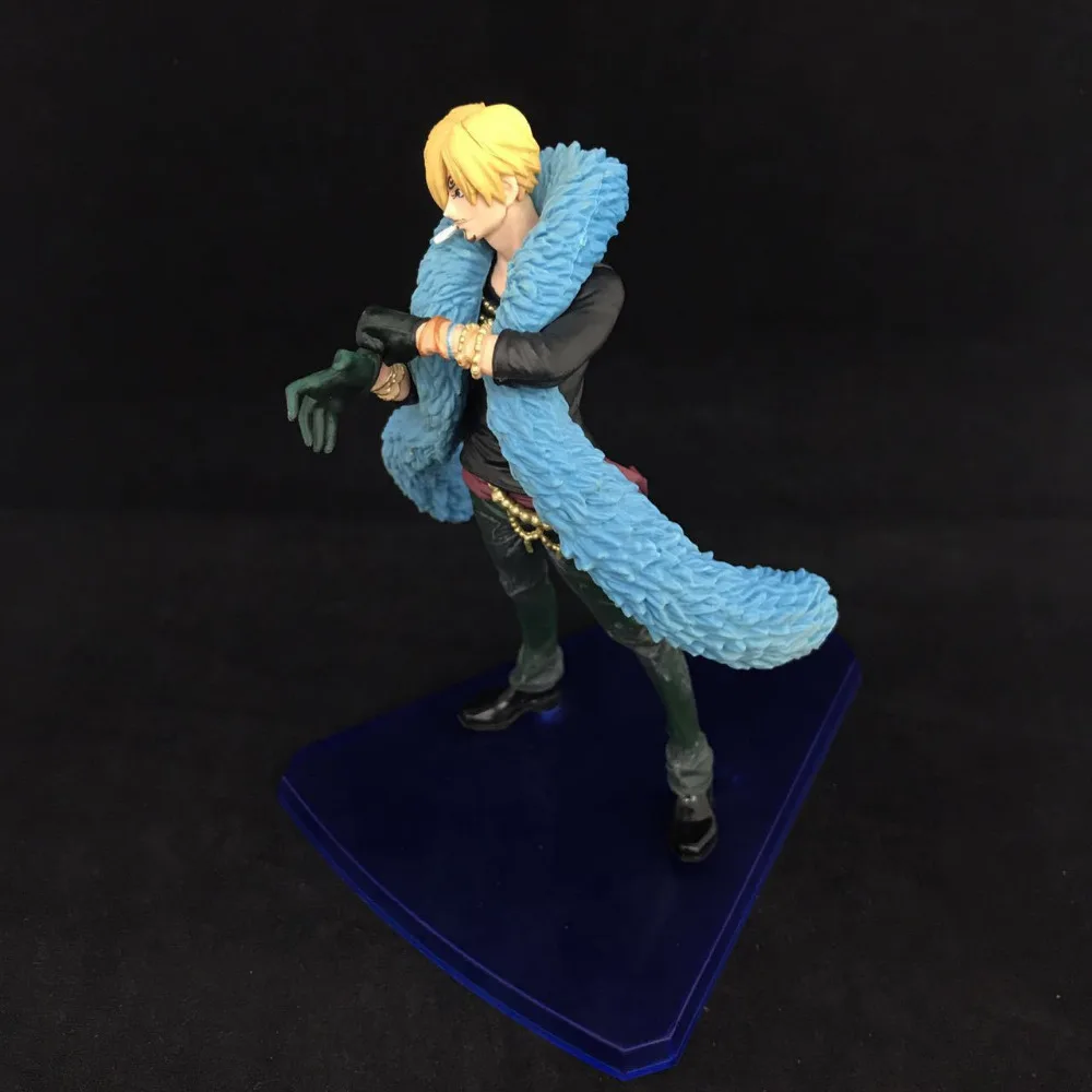HKXZM аниме Рисунок 15 см одна штука Sanji синяя одежда 20 годовщина ver. ПВХ фигурка