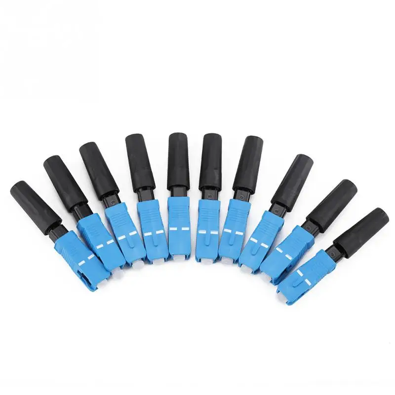 100PCS SC Fiber Fast Connector UPC Single-mode Optic Fiber Connector SC UPC Quick Connector FTTH Fiber
