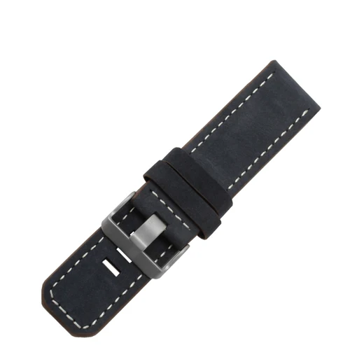 PEIYI replacement leather watchband for Garmin Fenix 3 26mm black brown genuine leather strap with tools and connecting rod - Цвет ремешка: blue