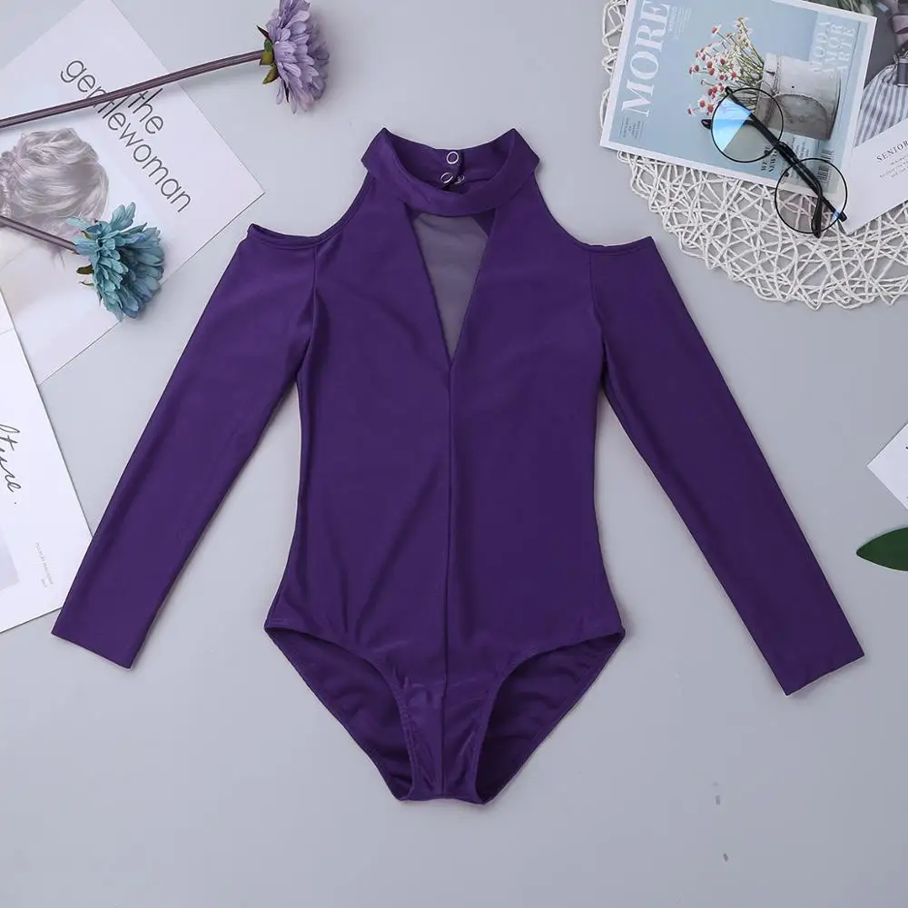 Профессиональный балетный купальник для девочек балетное трико с открытыми
