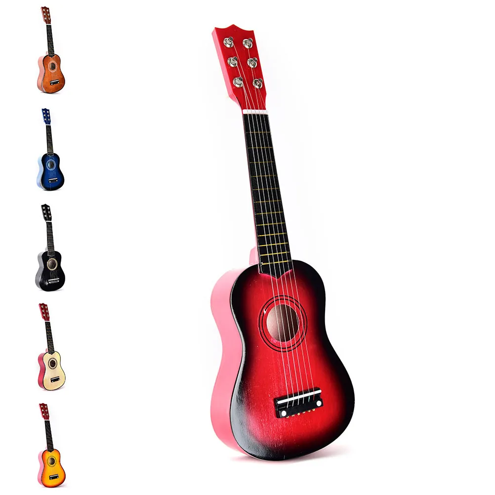 21" Guitar Beginner Children Gift Hawaiian Instrument String Guitar+String+Pick | Спорт и развлечения