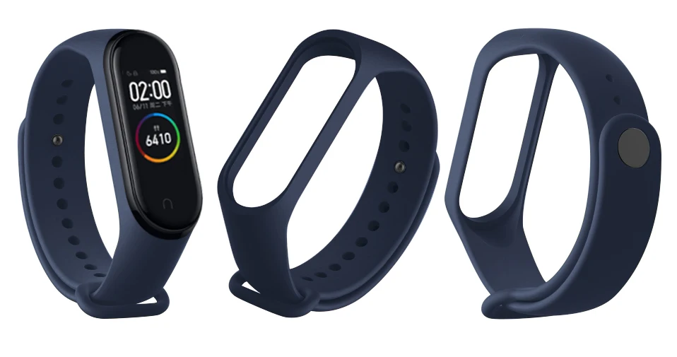 Ремешок на запястье для Xiaomi mi 4 силиконовых ремешка для mi Band 4 Band 3 аксессуары браслет mi Band 4 Замена mi band 3 ремешки