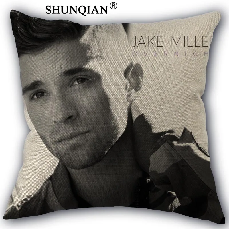 Jake Miller наволочка из хлопка и льна квадратном каблуке на молнии накидка для