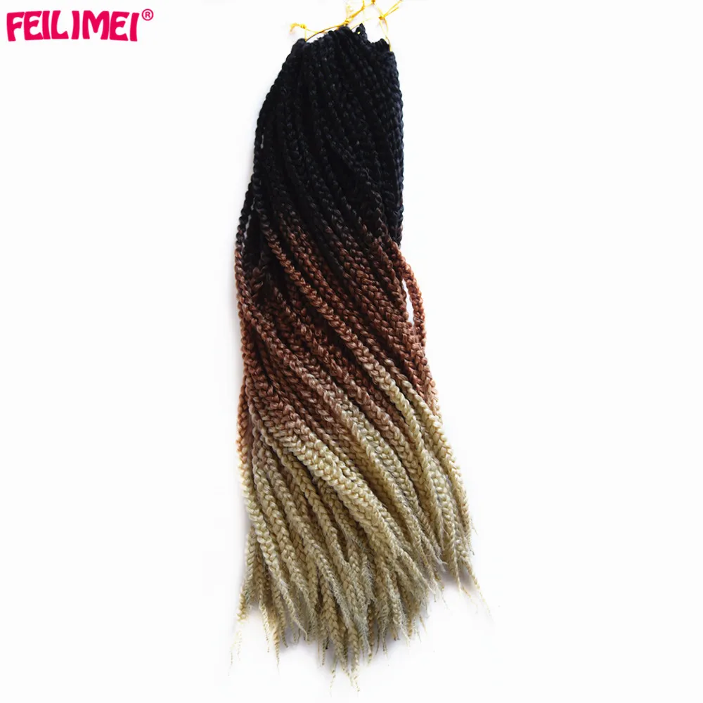 Feilimei Ombre Blonde Freestress косички для наращивания волос Синтетические японские волокна