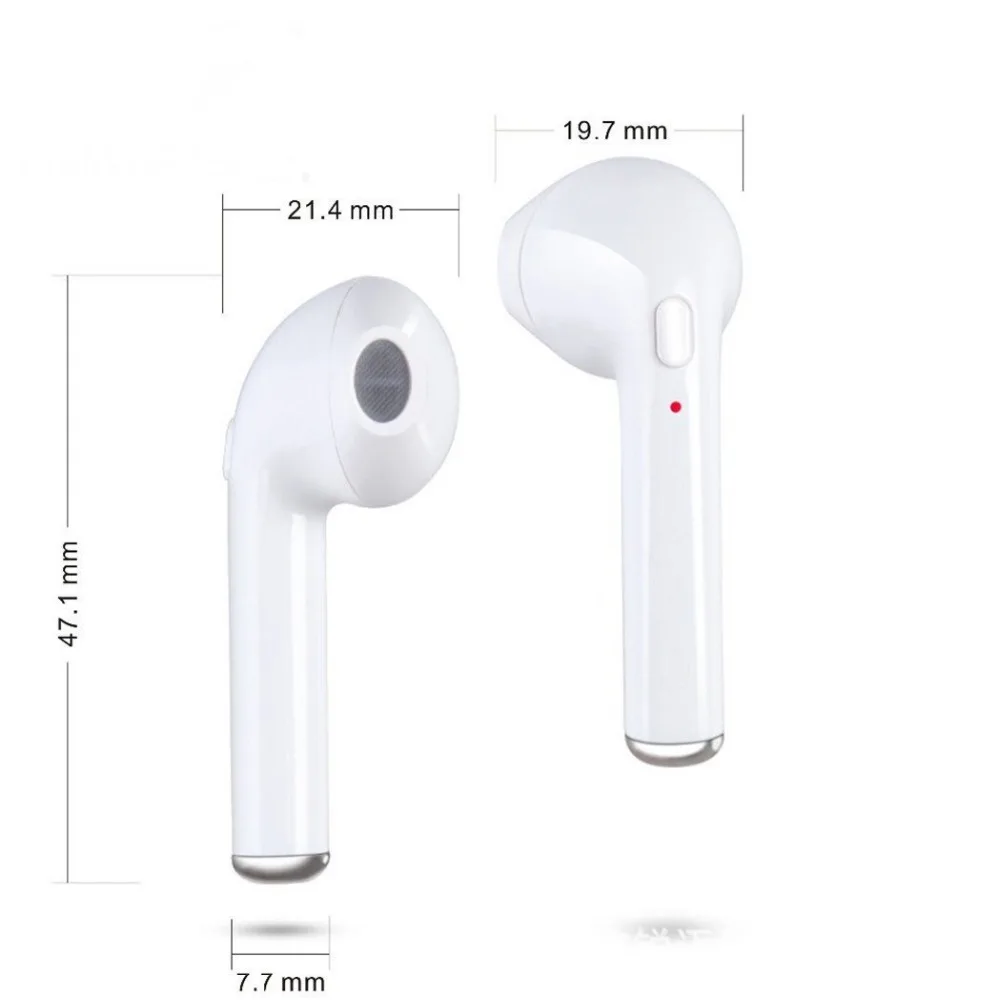 Бесплатная доставка i7s Близнецы беспроводные наушники Bluetooth V4.2 стерео гарнитура