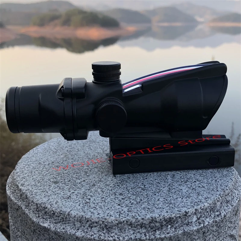 ACOG 4x32 тактические прицелы Jacht оптический прицел последний 11 мм/20 мм рейка рихткруис прицел для страйкбола охотничий прицел