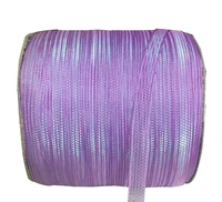 6mm purple symphony gauze organza ribbon rope headbands bowknot wedding party webbing decoration packing ribbon cord300ydsroll