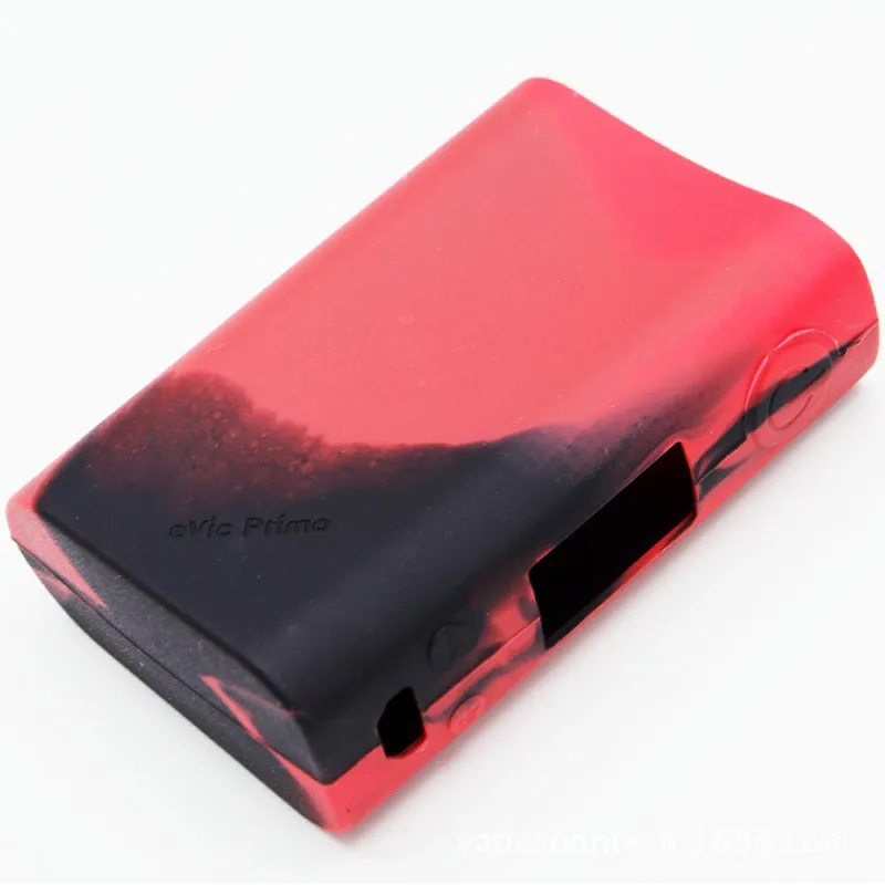 Joyetech EVic Primo 200 W силиконовый чехол/крышка и резиновый силиконовый рукав/корпус/кожа/наклейка для eVic Primo 200 W коробка мод - Цвет: red black