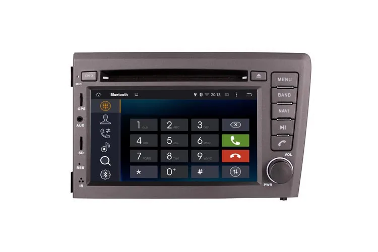 2 din android 9,0 автомобильный dvd-плеер для VOLVO S60 V70 gps навигация Радио RDS FM стерео аудио BT Восьмиядерный 4 Гб ram 64 Гб rom