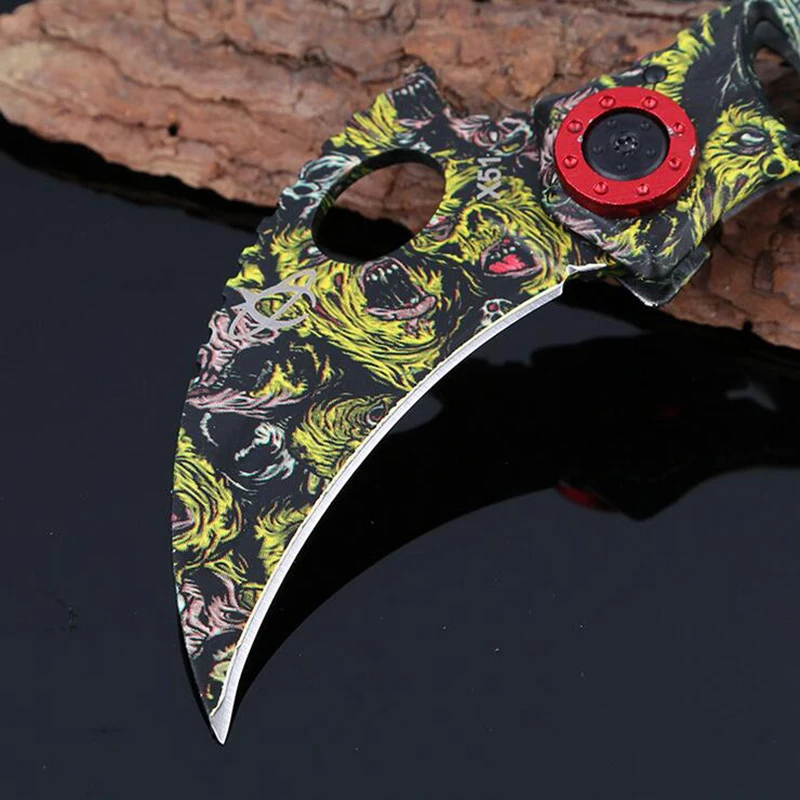 Jeslon CS игра складной когти Скорпион Ножи Охота для шашлыков Инструмент