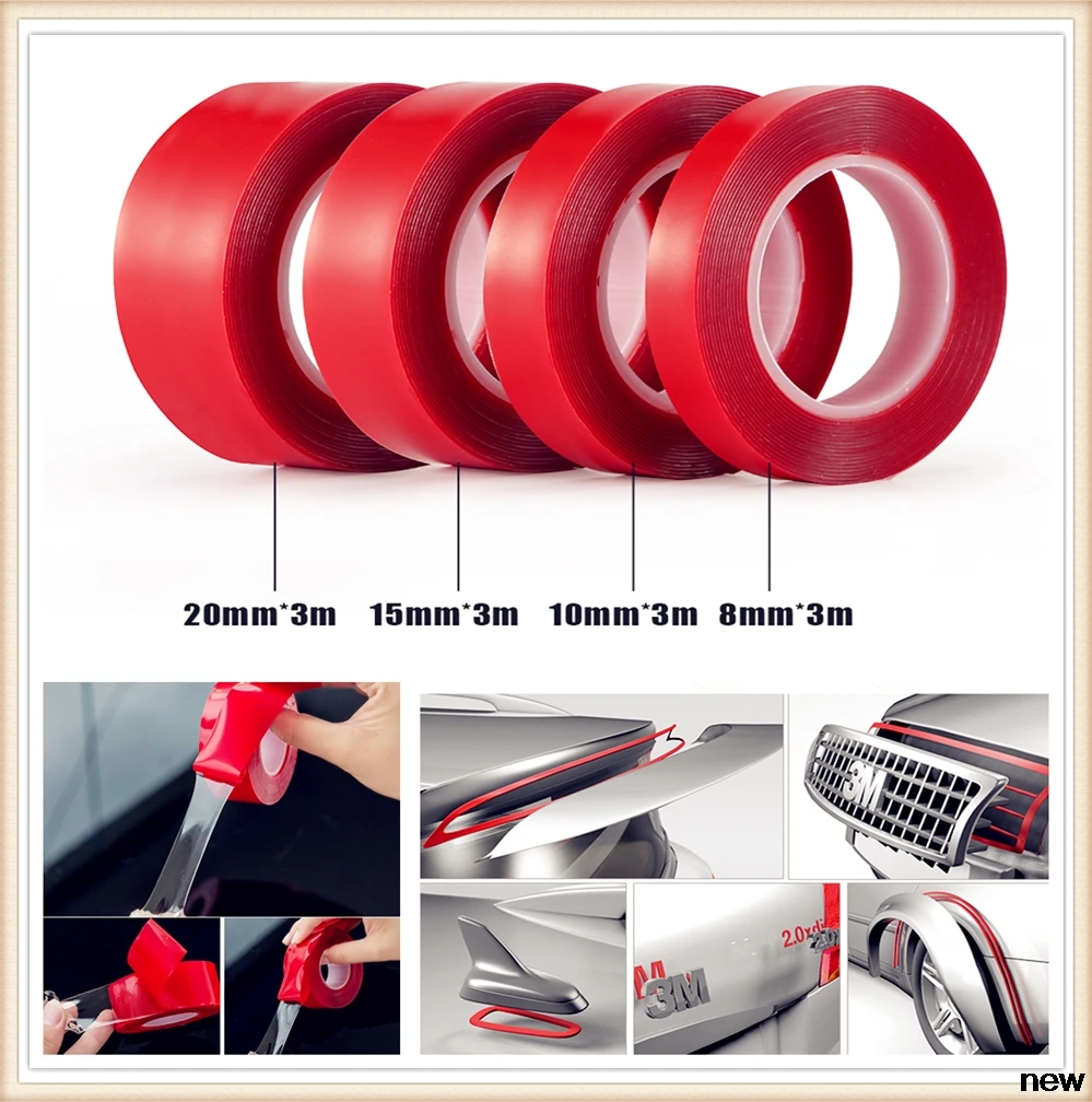 Автомобильная акриловая лента термостойкая двухсторонняя для McLaren 650S 540C P1 12C MP4 X 1