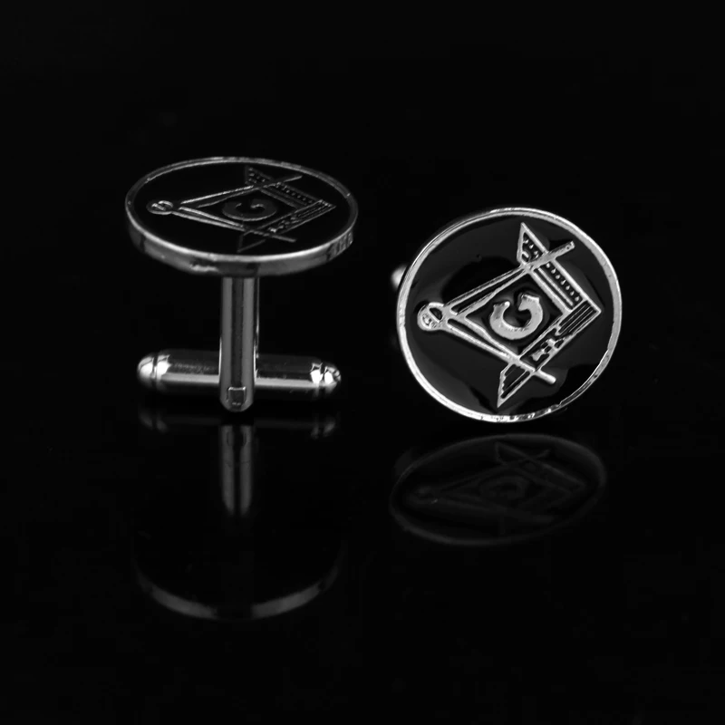 Мужские ювелирные изделия высшего качества запонки в стиле масонской домик для