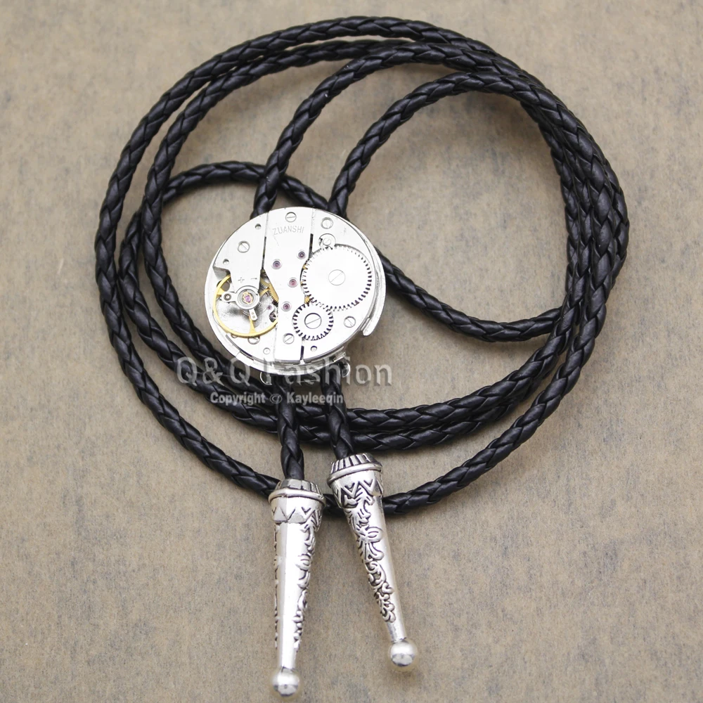 Мужские часы с серебряным покрытием в стиле стимпанк ожерелье западном Bolo Bola