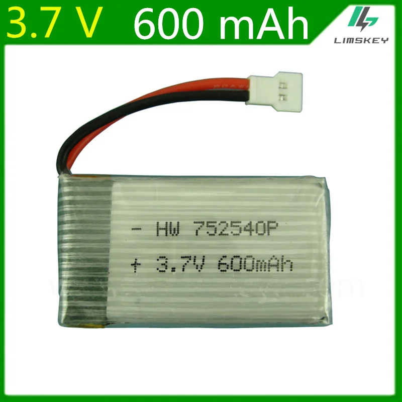 Литий полимерный аккумулятор 3 7 в 600 мАч для Syma X5 X5C X5SW M68 baby star 868 литий