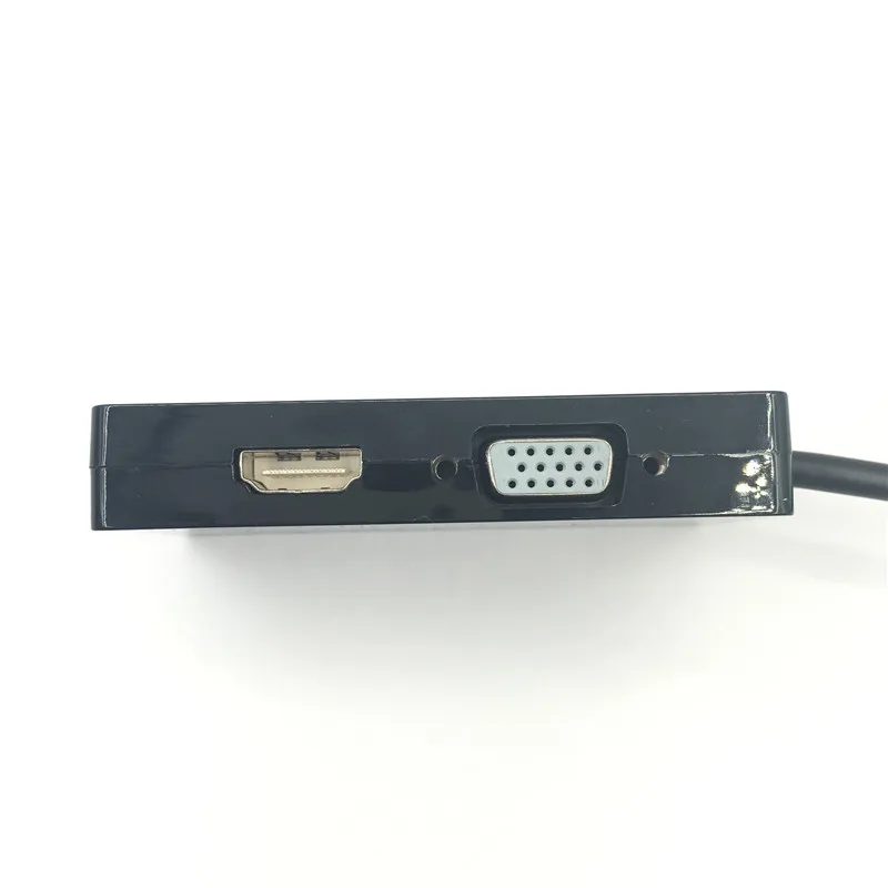 3 в 1 мини дисплей порт DP Мужской к DVI HDMI VGA Аудио Женский адаптер Дисплей порт кабель конвертер для компьютера для ПК MacBook