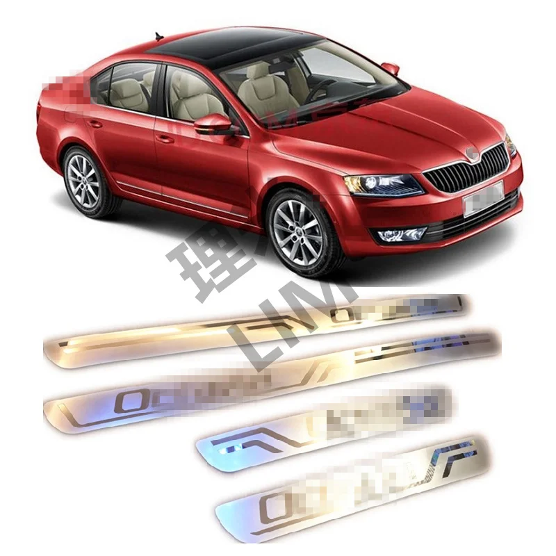 Подходит для Skoda Octavia A5 A7 2007-2011 2012 2013 2014 2015 Нержавеющая сталь Накладка порога