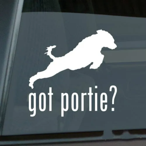 Полученная португальская водная наклейка собака высечка винил-v2 portie pwd Размер
