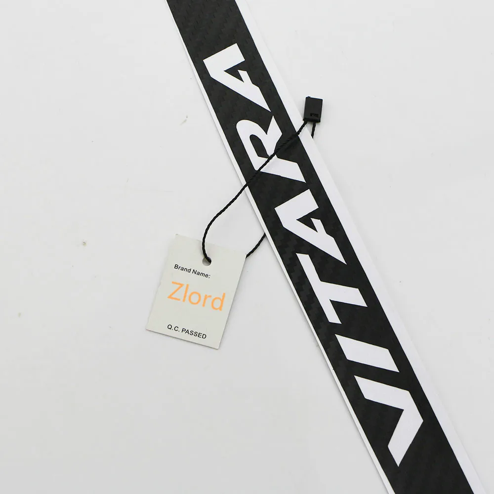 Zlord Carbon Fiber Rear Braking Light Decoration Cover Stickers Brake Lights Sticker Fit for Suzuki Vitara Car Accessiores