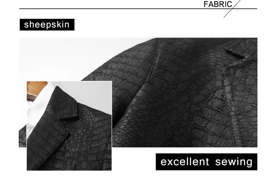Для мужчин s овчины кожаный костюм куртка Slim Fit повседневное пояса из натуральной кожи пальто для мужчин черный кожаный пиджак