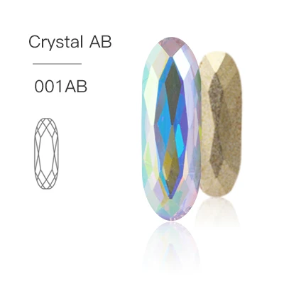 Crystal AB Стразы, пришитые хрустальным стеклом, Длинные прямые полосы, камни для одежды, Свободные Стразы, пришитые на основе камней для одежды, для ювелирных изделий - Цвет: Crystal AB