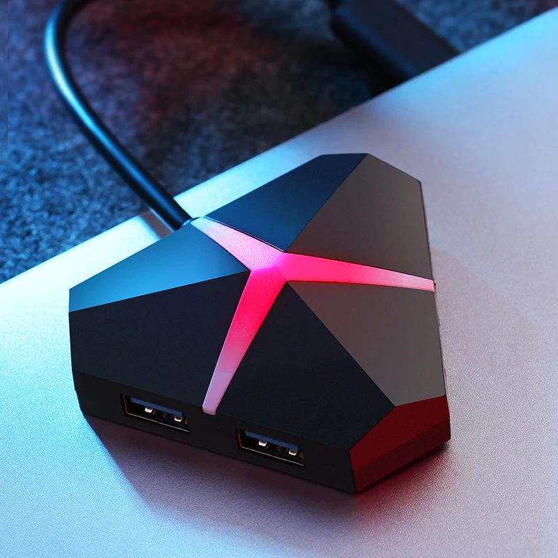 USB 3 0 концентратор 4-Порты и разъёмы разветвитель коммутатор с микро-зарядка через