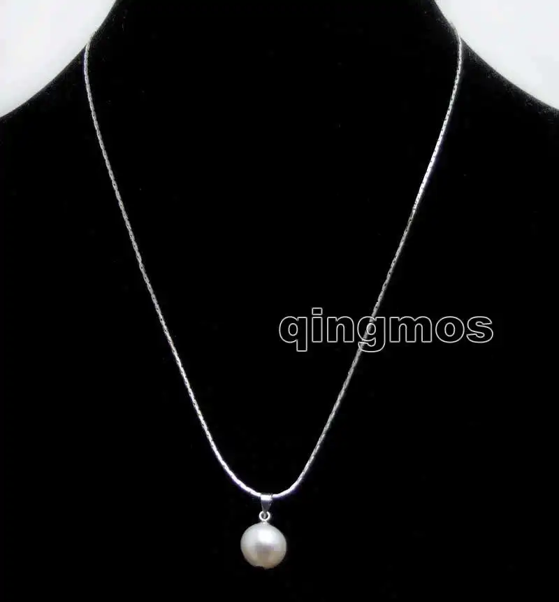 Большая белая Картофельная Подвеска из натурального пресноводного жемчуга 10-11