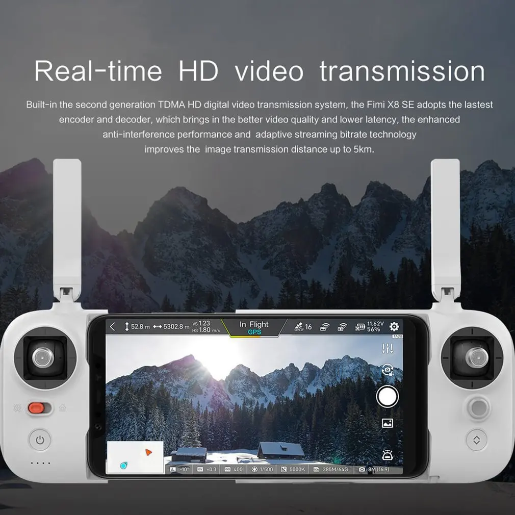 FIMI X8 SE 5KM FPV RC Drone With 3-axis Gimbal 4K Camera GPS 33mins Long Flight Time RC Drone Quadcopter RTF